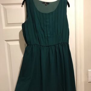 Hunter green cocktail dress